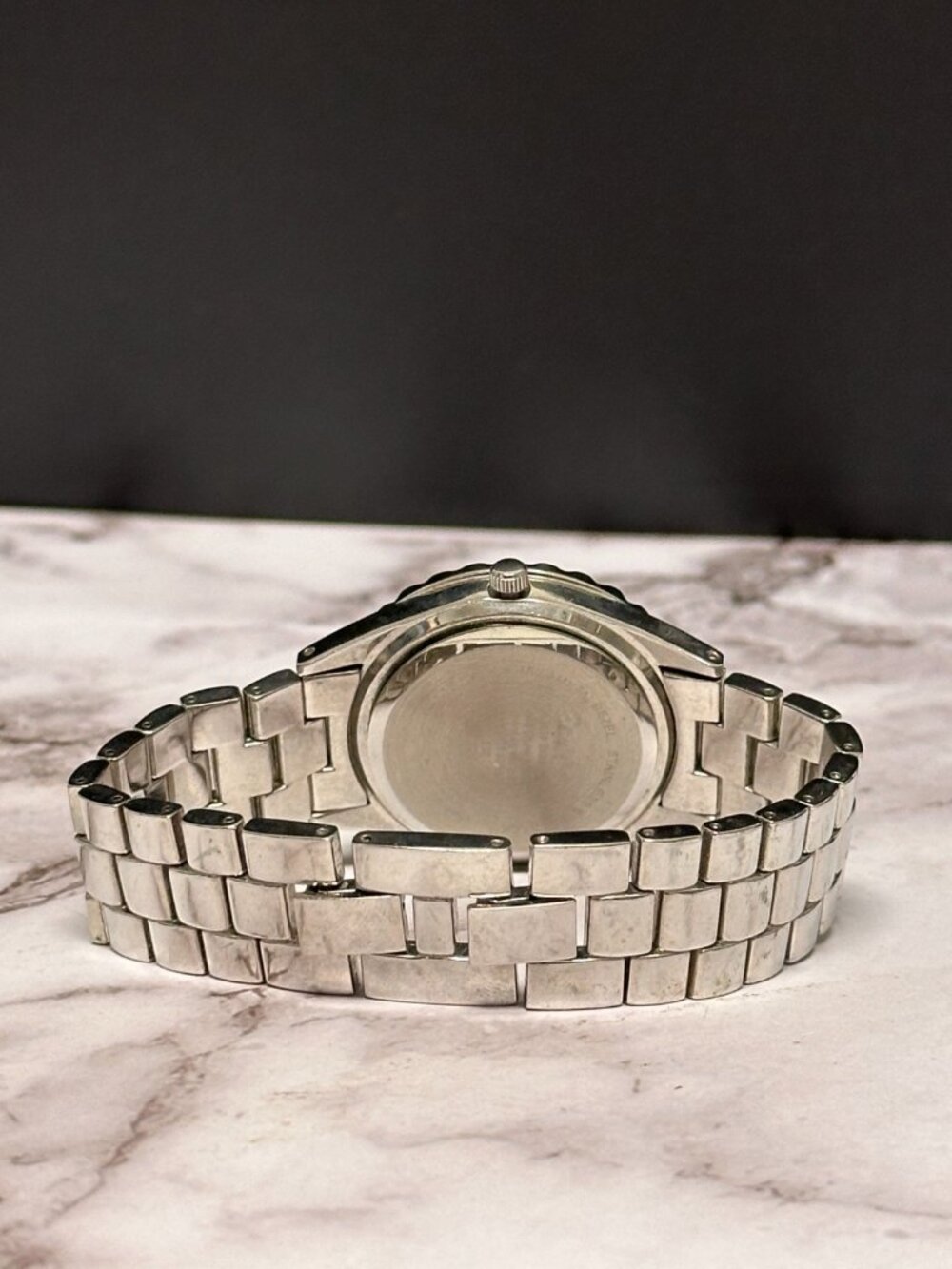 3/$30 Hello Kitty Watch Women Silver Tone Pink Shell Inlays 36MM 7.25" - Picture 8 of 13